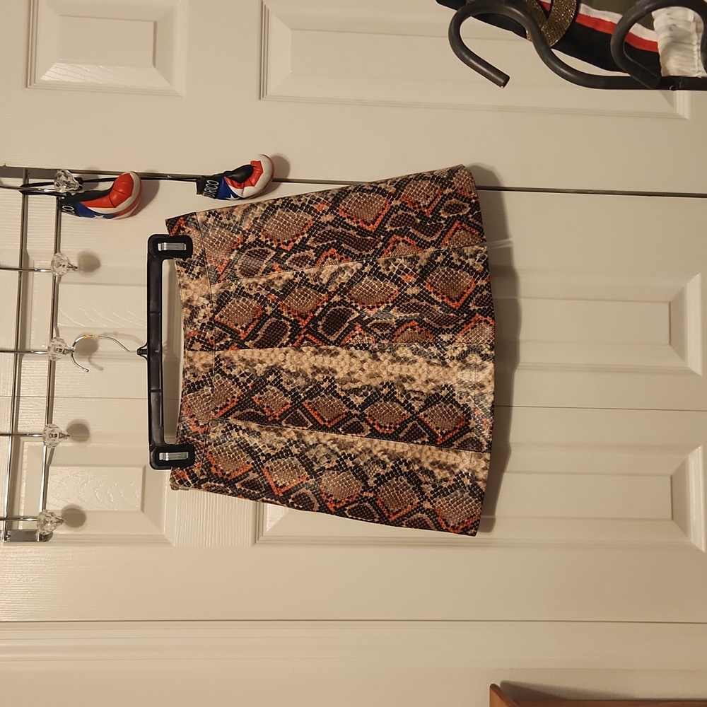 Alya Python Mini Skirt - image 1